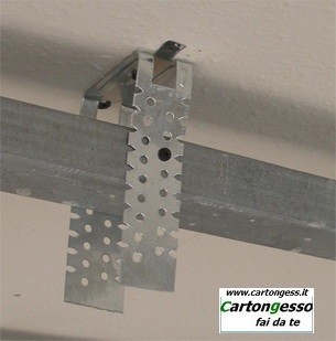 Sospensione regolabile universale per profili 27/50 cartongesso ... Struttura per cartongesso soffitto