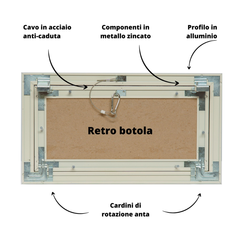 Botola d'Ispezione in Cartongesso con Telaio in Alluminio - Misure Sta —  Gruppo Sammarro