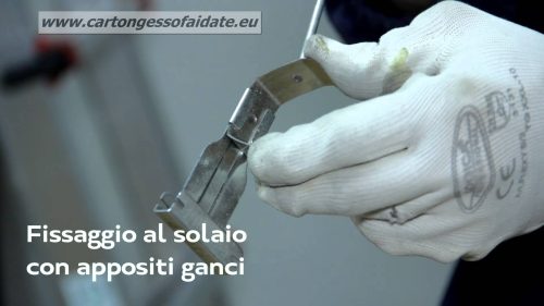 GANCIO A MOLLA PER CARTONGESSO