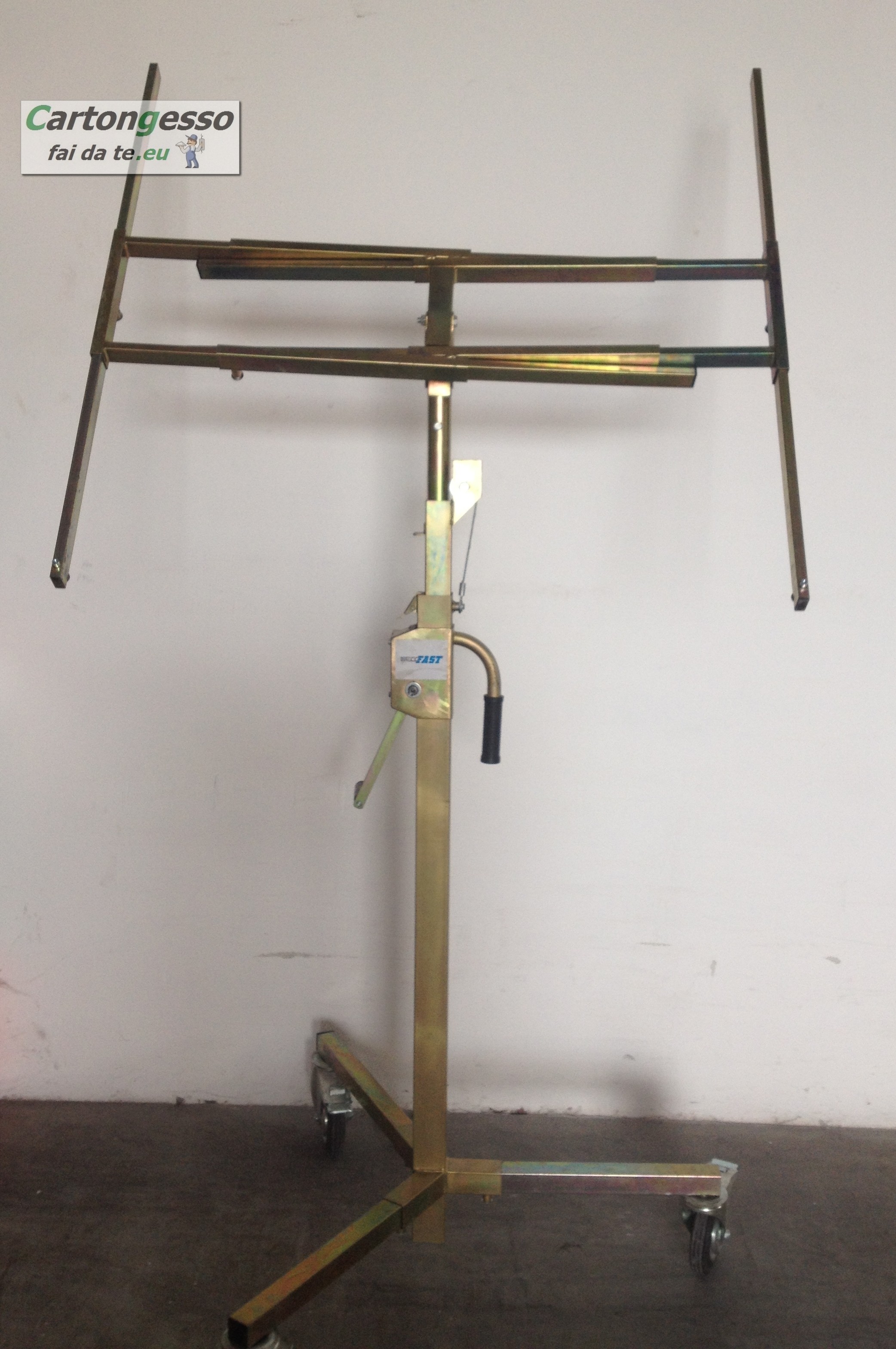 Carrello alzalastre a cremagliera professionale cartongesso fai ...