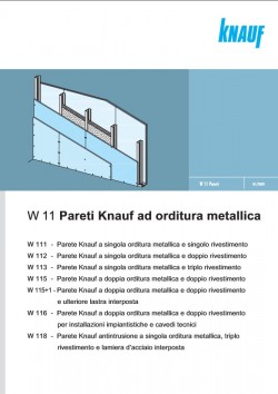 Scheda Tecnica Pareti W11 - Foto