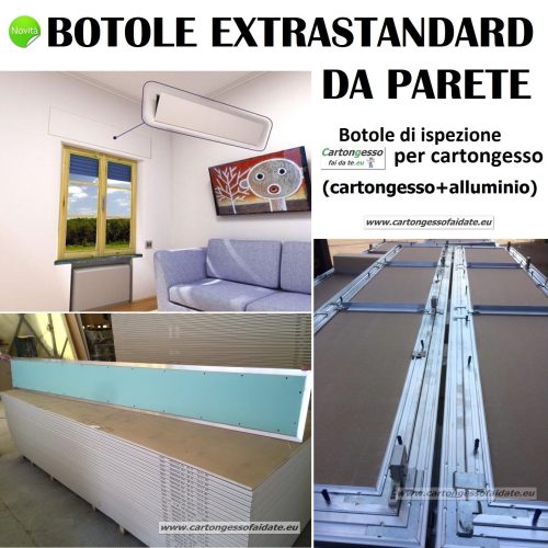 Botola sportello anta in cartongesso da parete drywall