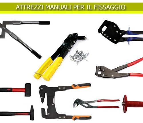 Attrezzi manuali per il fissaggio