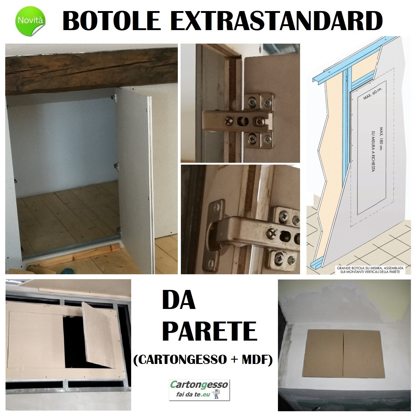 Cassetta porta inserti con impronte ed inserti - Cartongesso fai da te