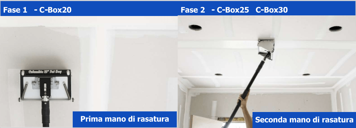 fasi di stuccatura cartongesso