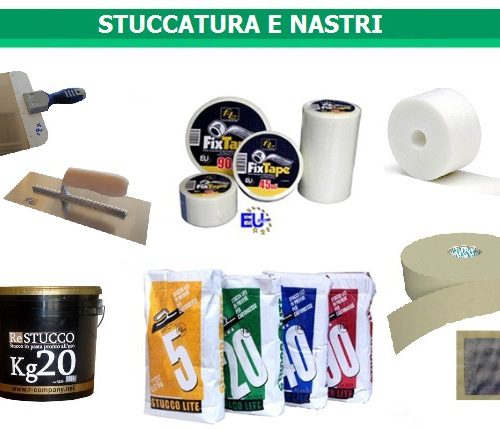 Stuccatura, nastri e mestole