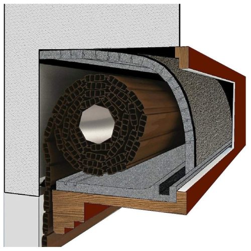 tappetino materassino per coibentazione acustica e termica per cassonetti e finestre