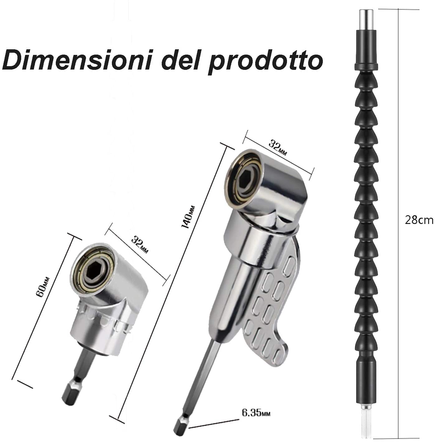 curva e prolunga per trapano cartongesso