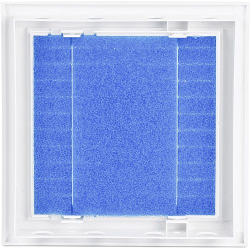 Griglia di ventilazione orientabile, 15 x 15 cm con filtro - colore bianco per edilizia esterna e interna