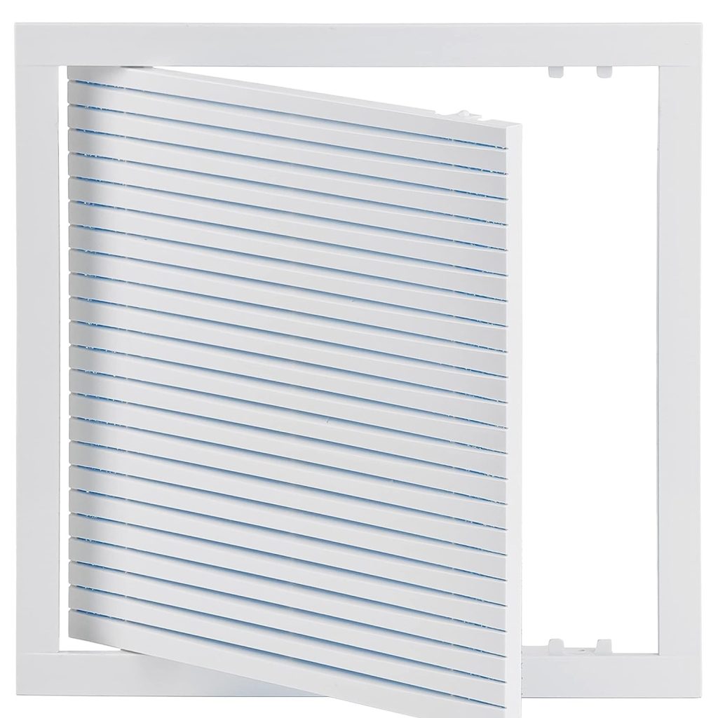 Griglia di ventilazione orientabile con filtro per aerazione cartongesso muratura poraton legno 30x30