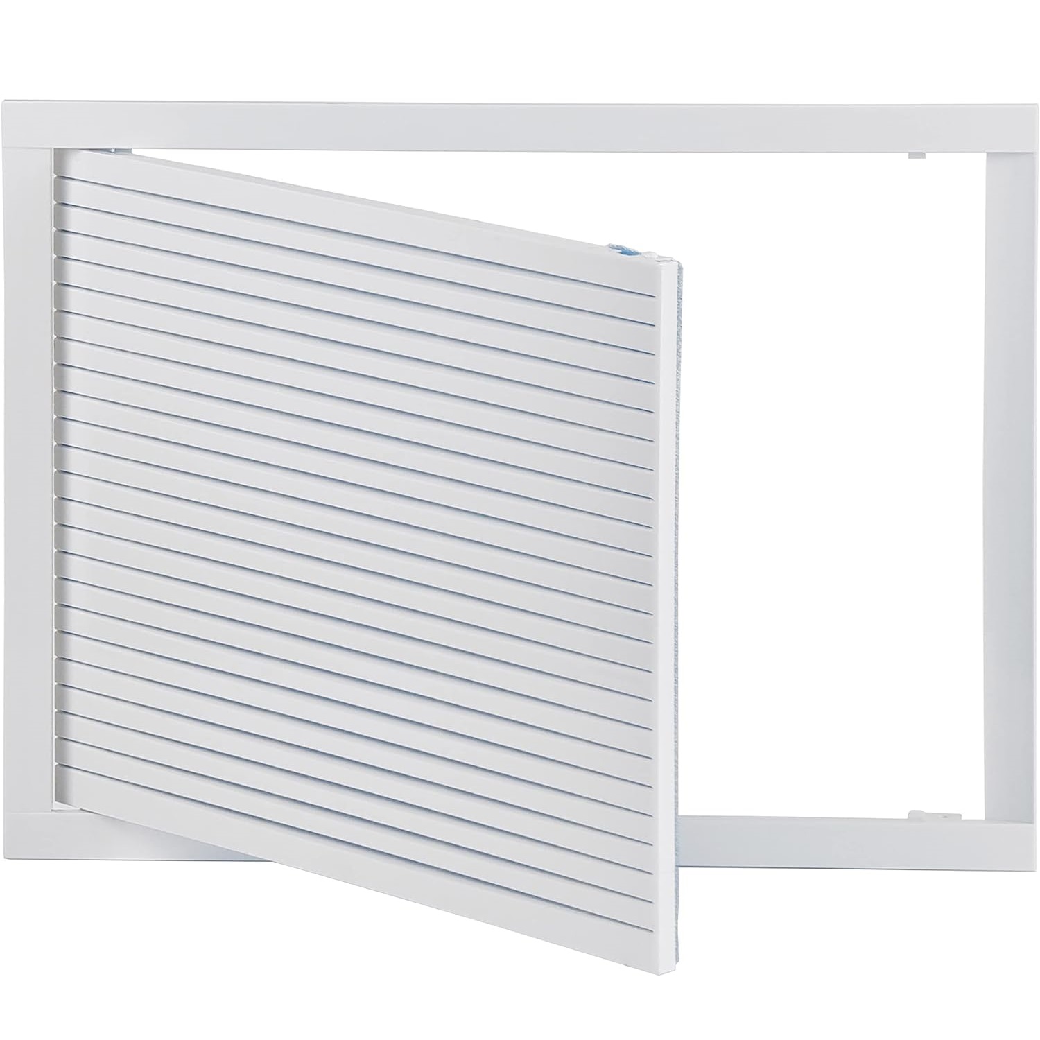Griglia di ventilazione orientabile con sportello e filtro di