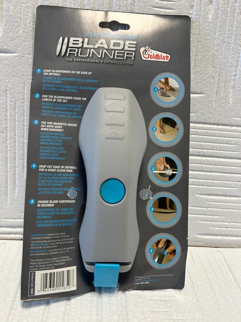 Magnetic drywall cutter shop blade runner