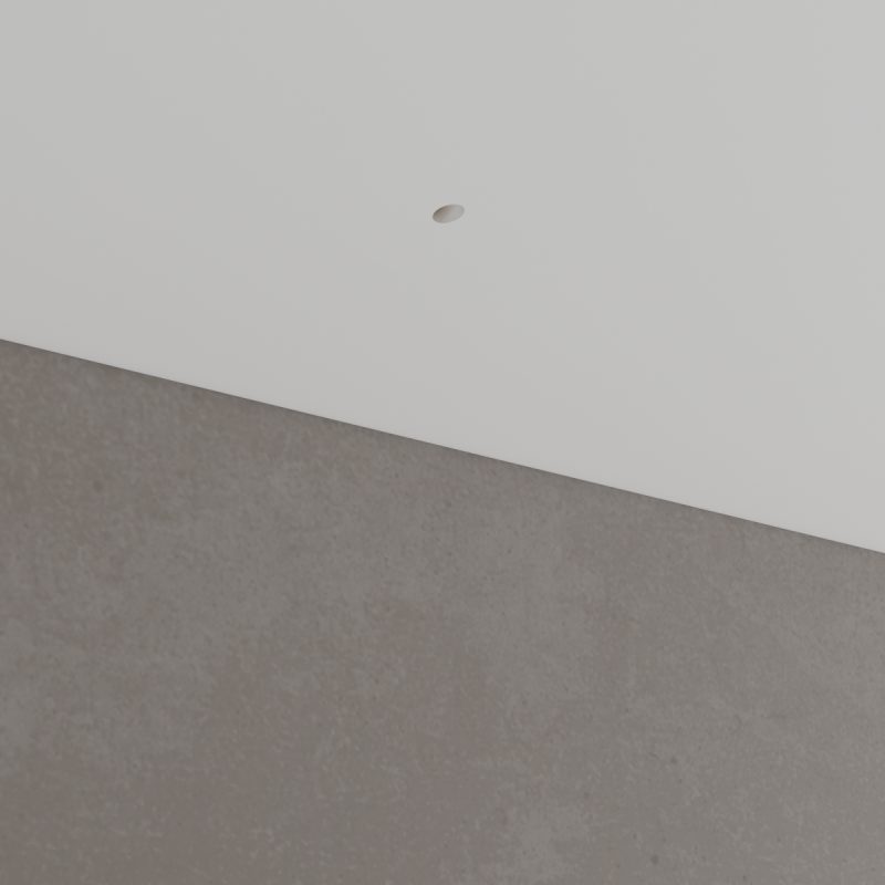 faretto obliquo segna passi per parete e soffitto cartongesso