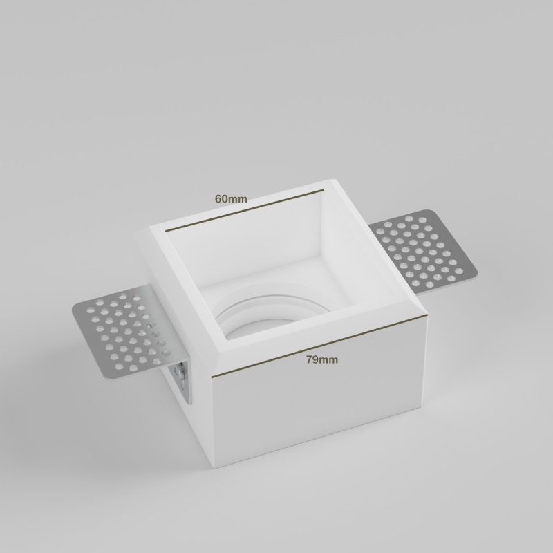 Faretto Quadrato In Gesso Da Incasso FI1026