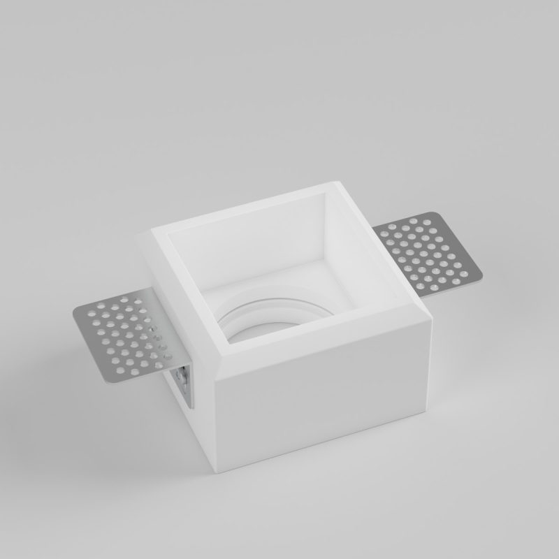 faretto-quadrato-in-gesso per controsoffitto