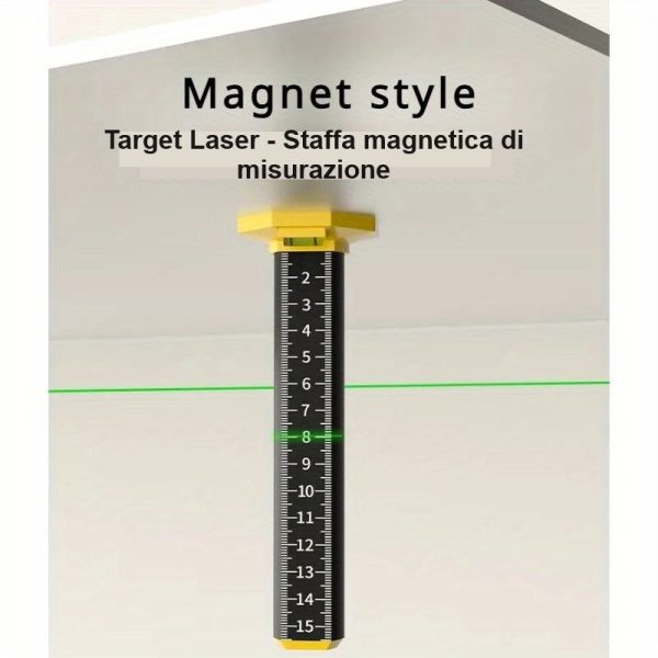 asta magnetica target laser di misurazione