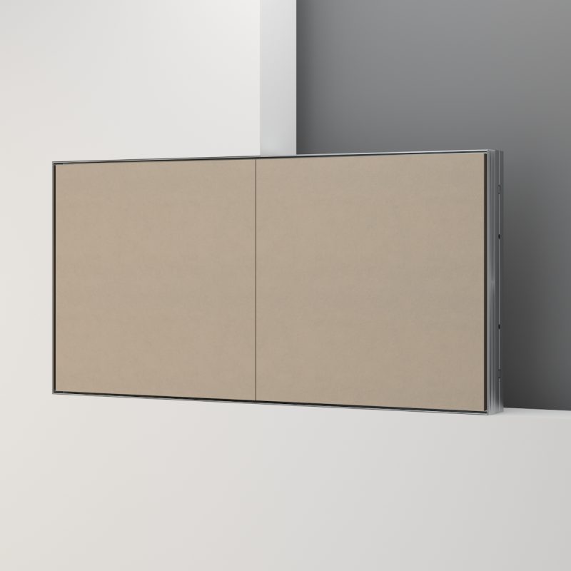 Doppio Sportello incernierato Filo Muro per strutture murarie da interno - GiDI -ante di ispezione interna per muratura e cartongesso