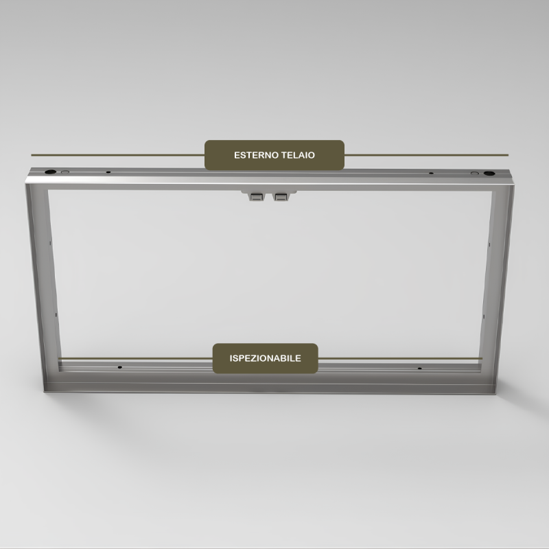 doppio sportello anta in MDF per muro e cartongesso