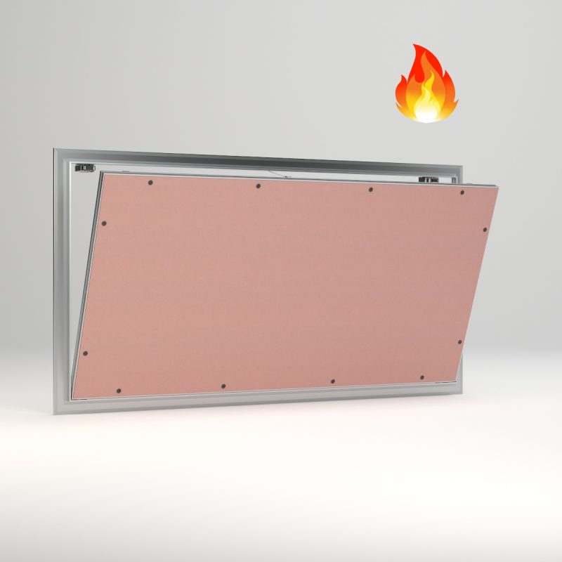 sportello con cartongesso rosso per fuoco-menu