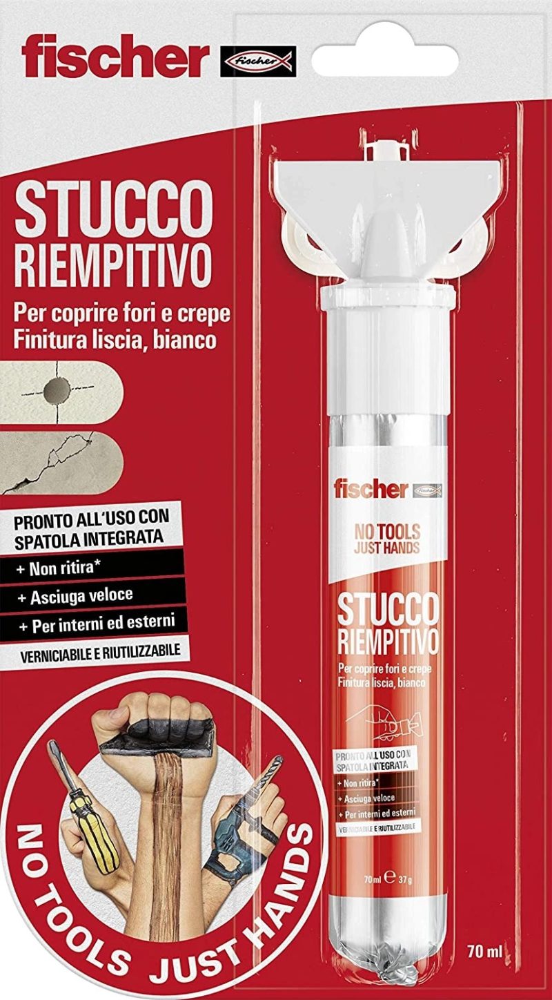 stucco pronto in pasta per fori su muro e cartongesso