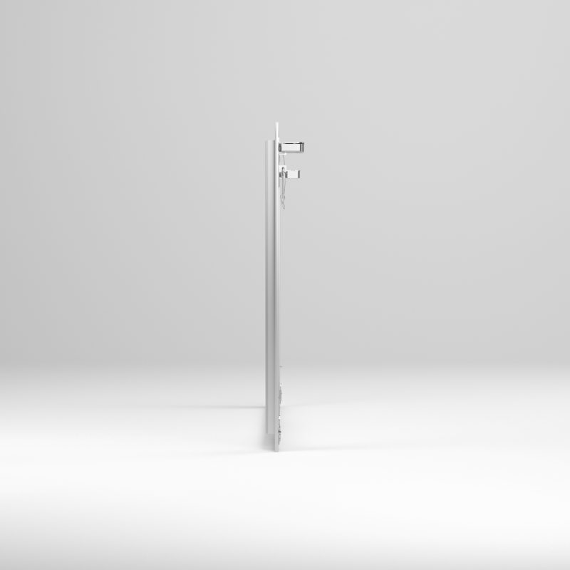 cartongesso da interno telaio in alluminio e anta estraibile con meccanismi push pull mini latch