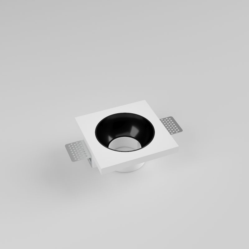 Faretto Tondo in Gesso con Interno Nero FG.1089 – NOX