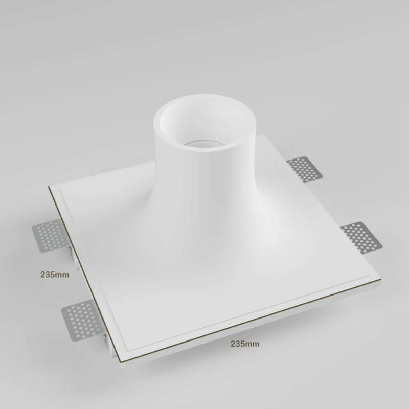 faretto Dimensioni 235x235x160mm.