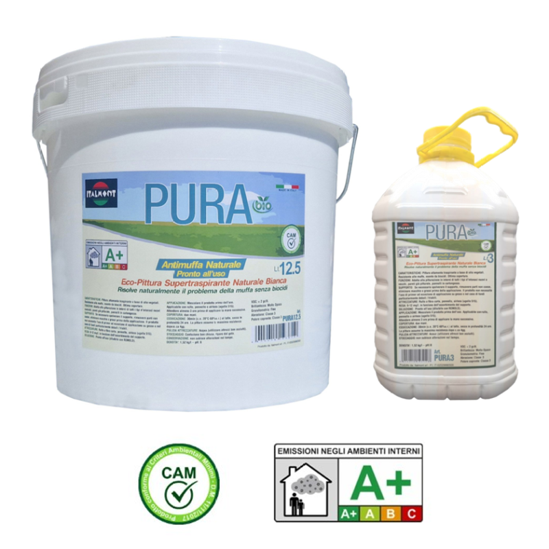 ecopittura antimuffa supertraspirante naturale bianca