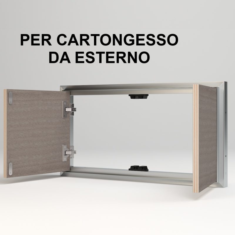 ANTE CON DOPPIO SPORTELLO PER STRUTTURE IN CARTONGESSO DA ESTERNO